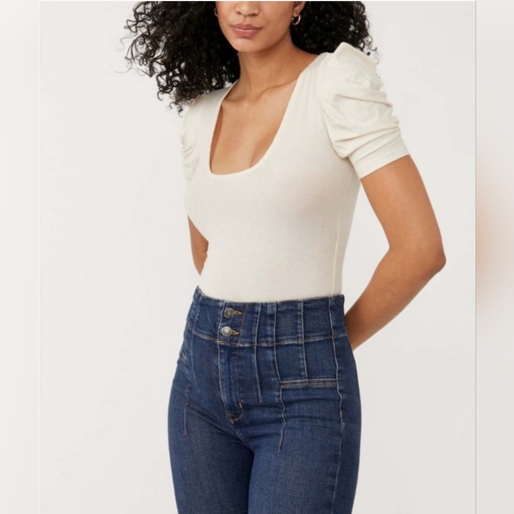 NWT🔹️Free People So Fresh Bodysuit in Dust Storm